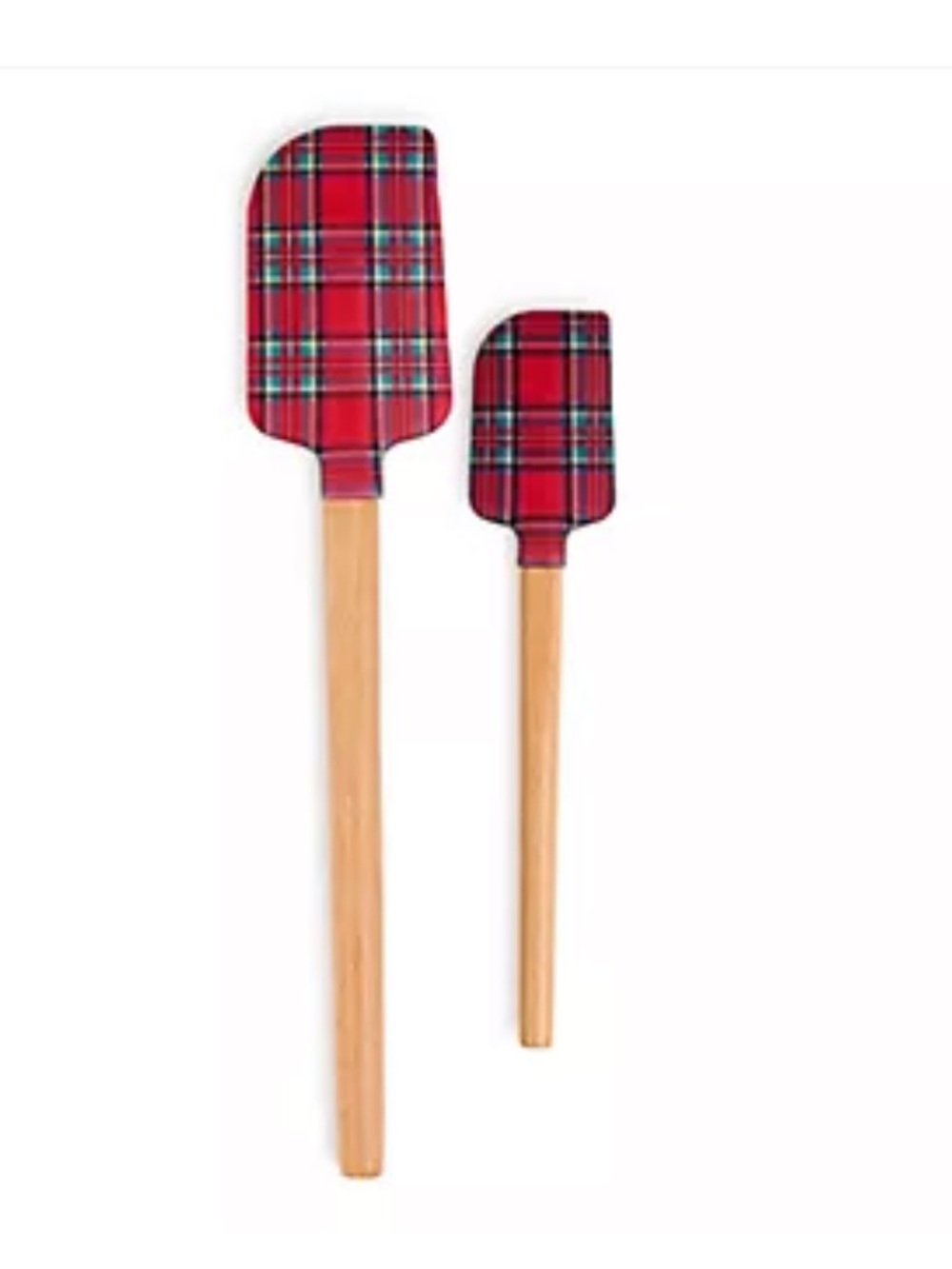 MacKenzie-Childs Red and Black Checked Spatula Set